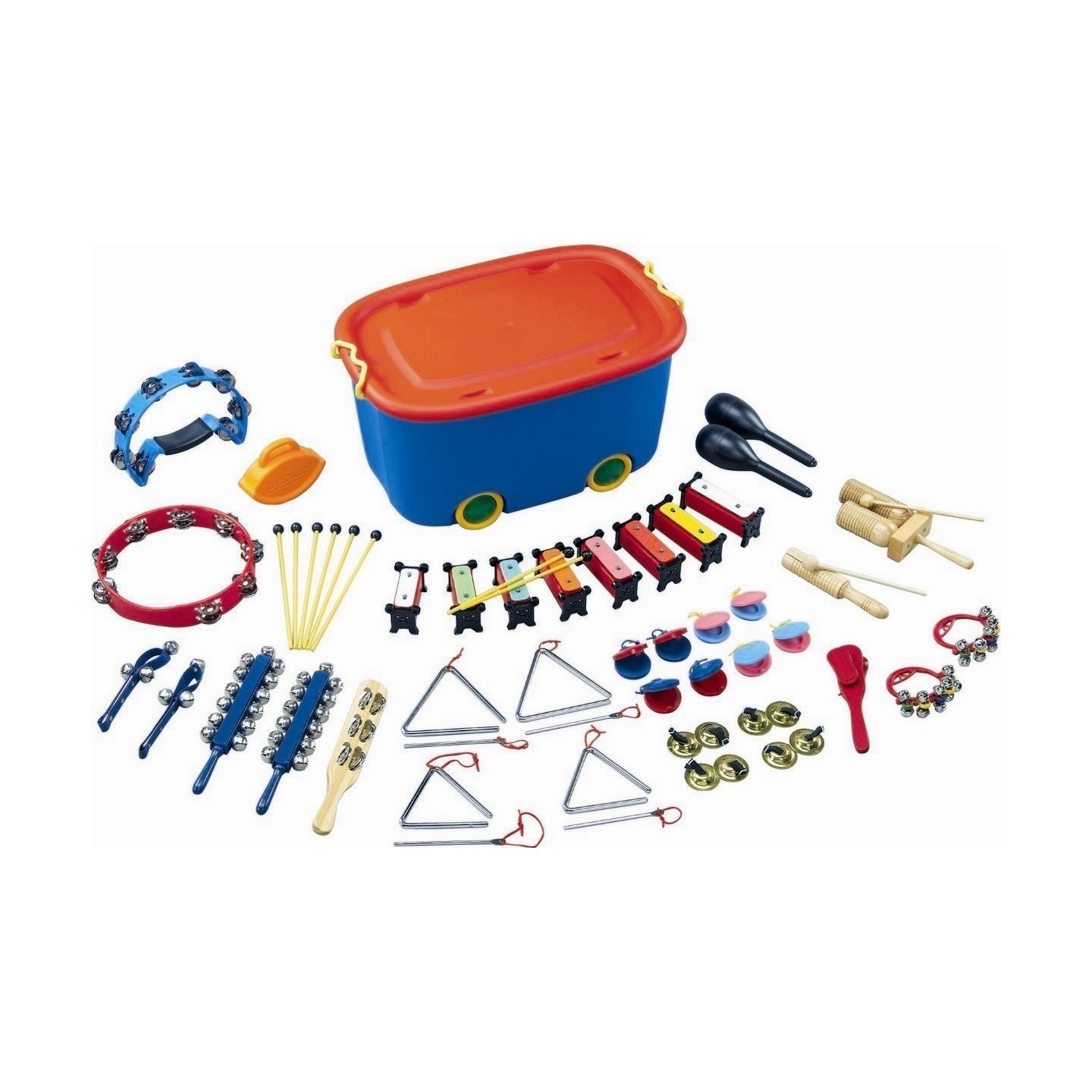 KIT PERCUSSIONI DIDATTICHE PEACE 32 PEZZI PS-32 - vai con la sigla
