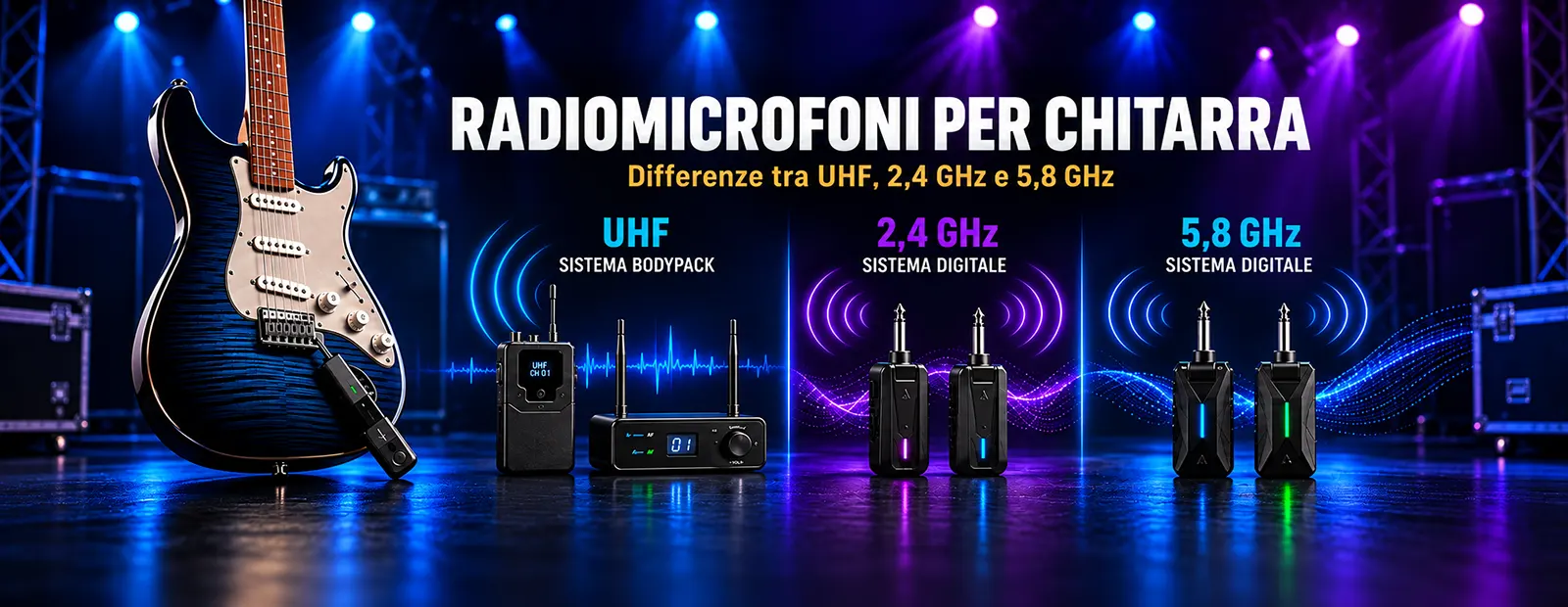 Radiomicrofoni per chitarra