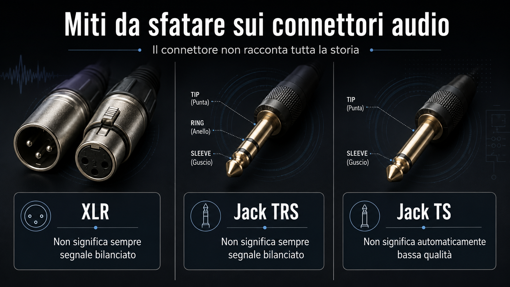 Bilanciato e sbilanciato: il connettore non racconta tutta la storia