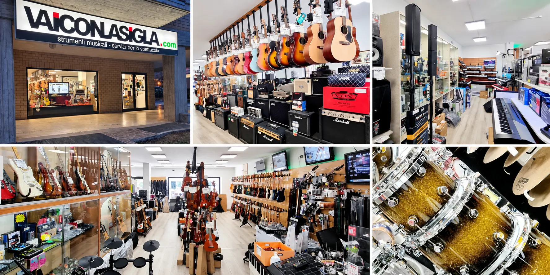 vai con la sigla strumenti musicali negozio