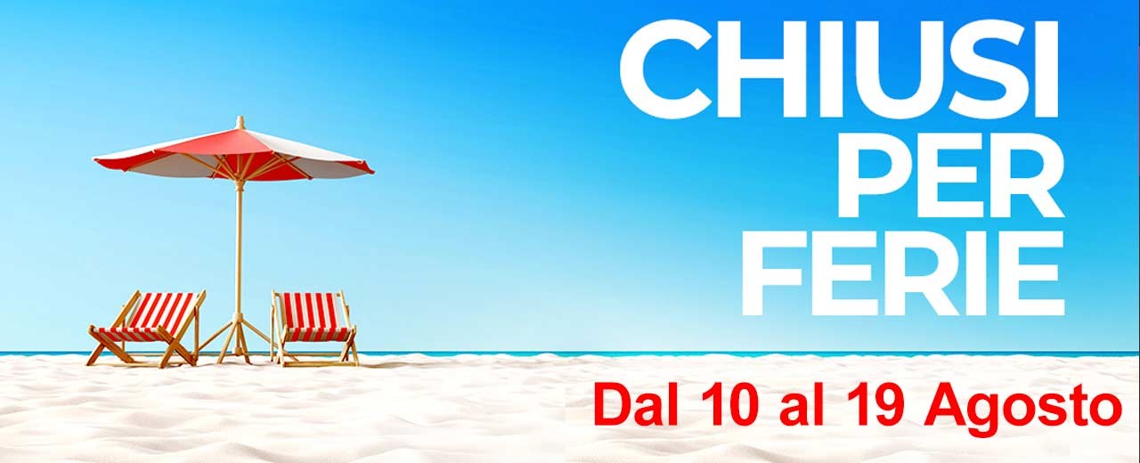 Chiuso per ferie solo negozio