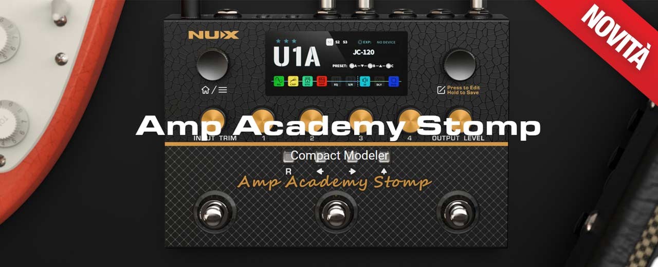 NUX Amp Academy Stomp: costruisci l'amplificatore dei tuoi sogni.