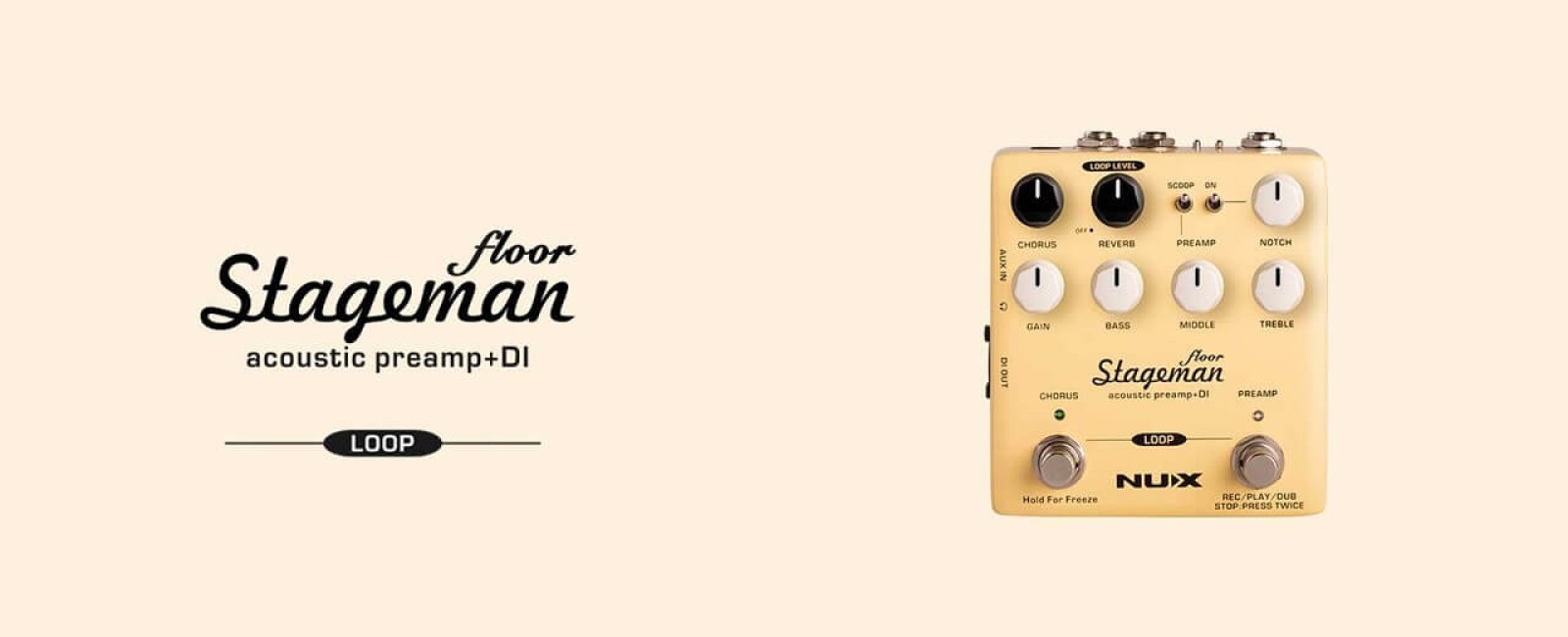 NUX Stageman Floor, piccolo pedale dal grande suono!
