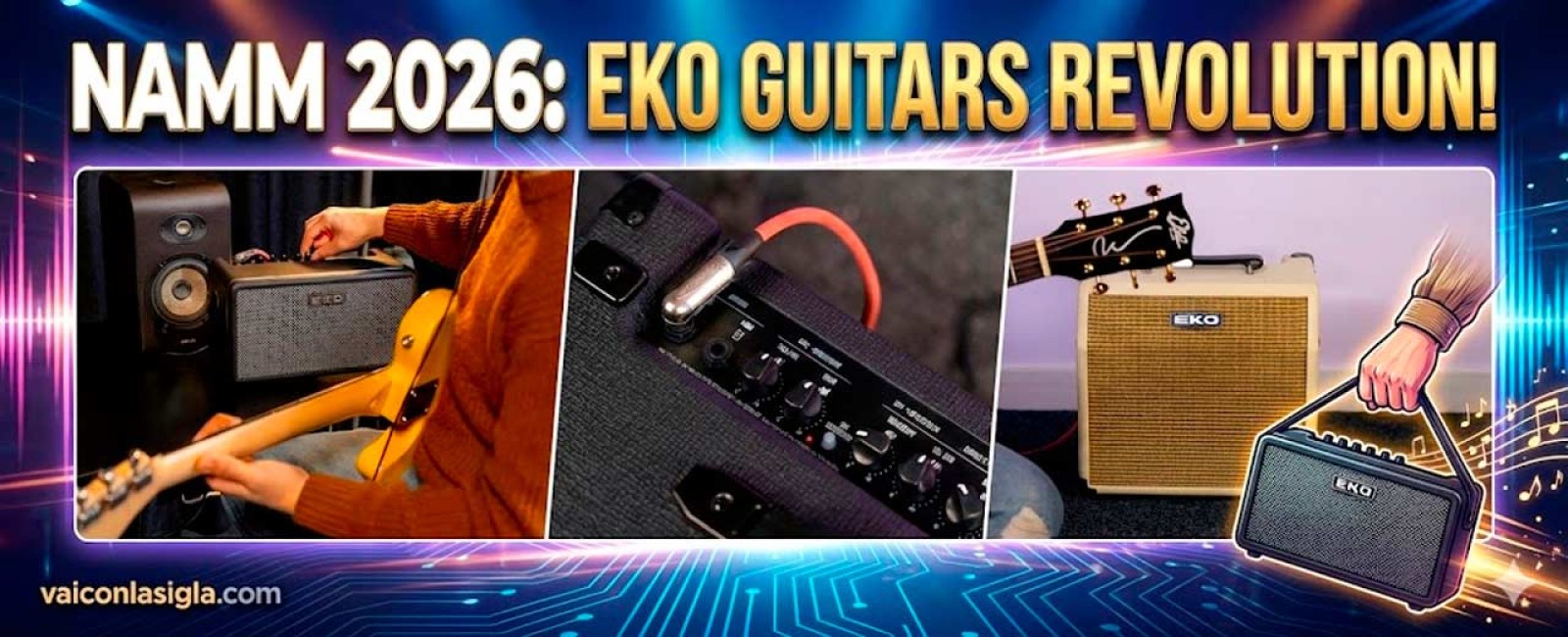 Hanno davvero trasformato un pedale in... QUESTO? Le novità di Eko al NAMM 2026.