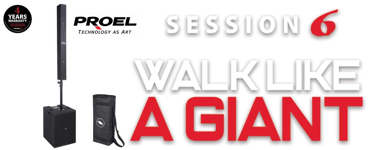 SESSION6, il nuovo sistema portatile compatto Proel