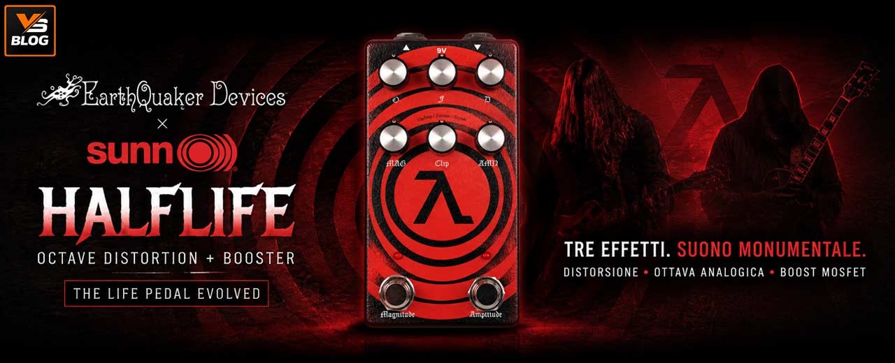 EarthQuaker Devices × Sunn O))) HalfLife: il pedale che porta il suono monumentale del Life Pedal in un formato compatto