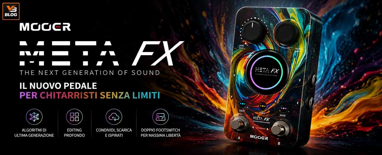 MOOER META FX: il nuovo pedale che cambia personalità tra riverberi, delay e modulazioni