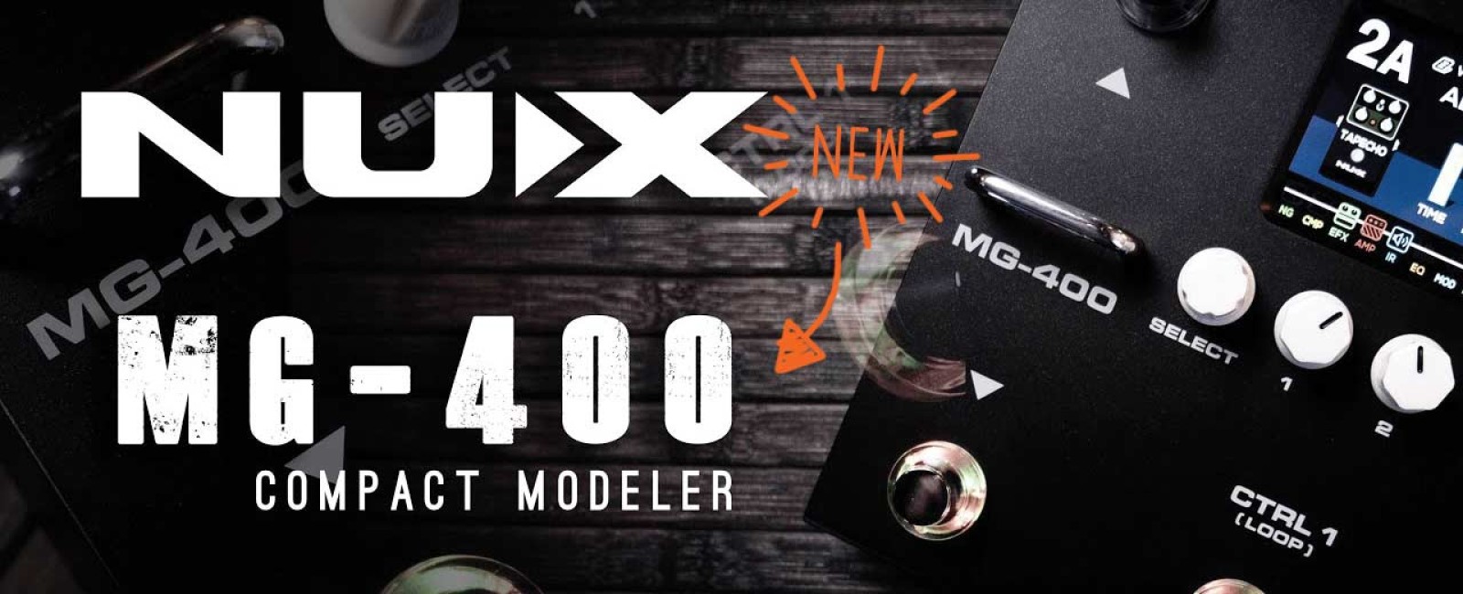 ​MG-400, LA NUOVA PEDALIERA MODELER TARGATA NUX 